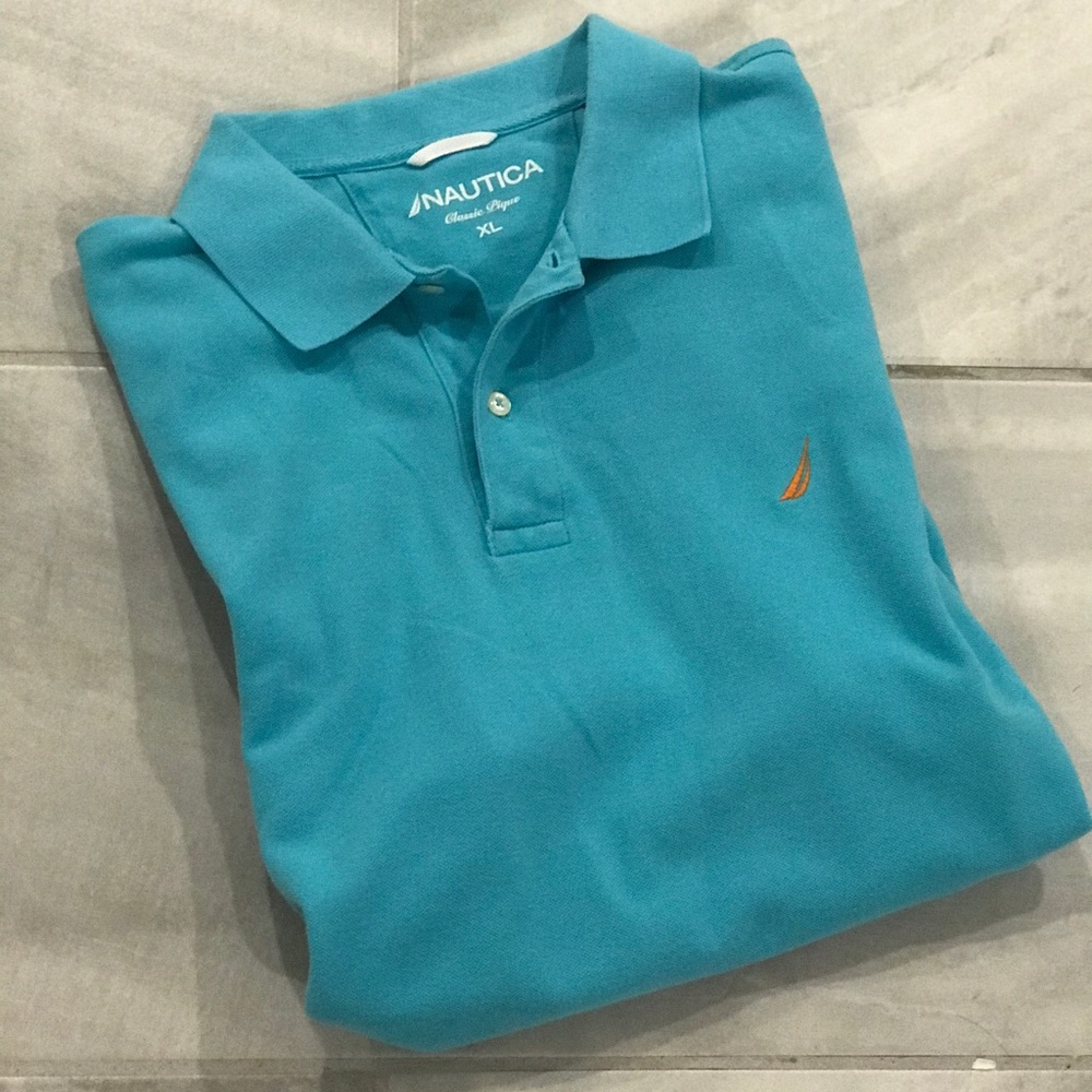 (NAUTICA) Men’s Classic Pique Short Sleeve Polo